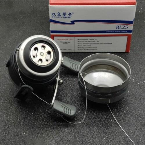 Y1UC Fishing Reel for Slingshot Shooting Dart Stainless Steel Closed Fishing Wheel Outdoor Hunting