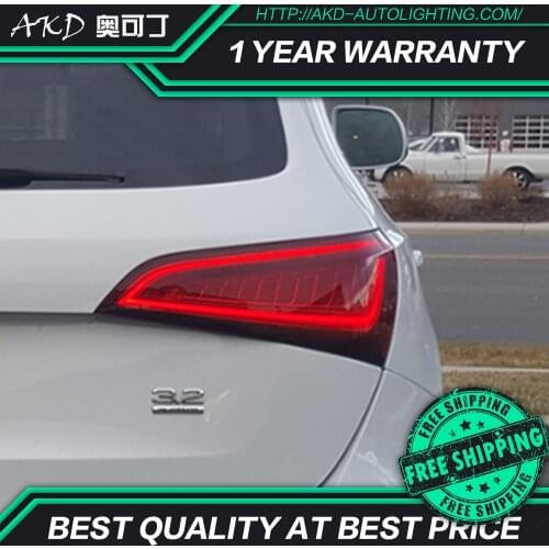 Car Styling taillight tail lights for Audi Q5 2009-2015 LED Tail Lamp rear trunk lamp cover drl+signal+brake+reverse taillights