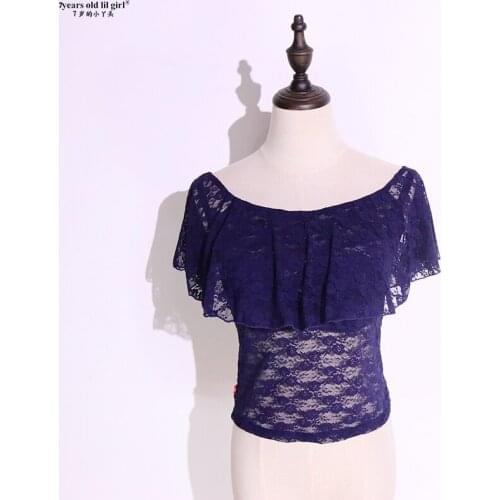 Belly Dance Korean Double Lace Round Collar Small Long Body Dress DRR01