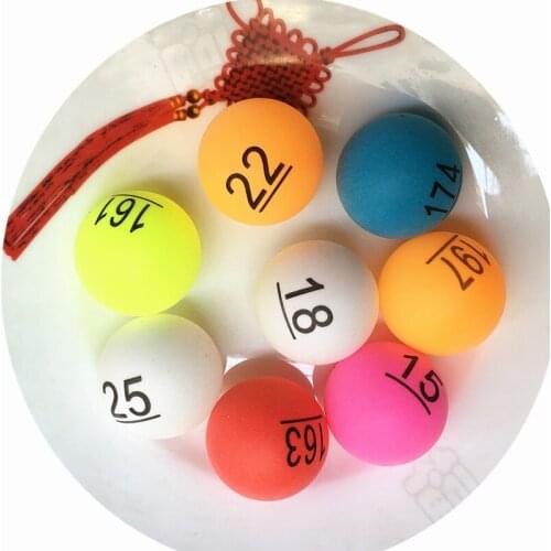1-50 digital number game balll pingpong ball Scrub Picking lottery ball educational toy