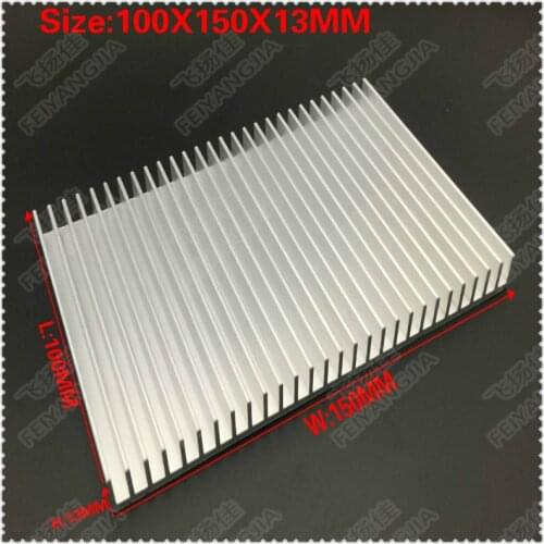 1PCS 100x150x13mm radiator Aluminum heatsink Extruded heat sink for LED Electronic heat dissipation cooling cooler
