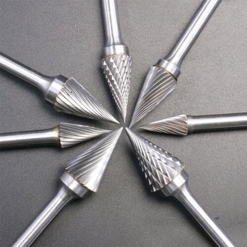 1pcs Double-cut MX Type Head Tungsten Carbide Rotary File Tool Point Burr Die Grinder Abrasive Tools Drill Milling Carving Bits
