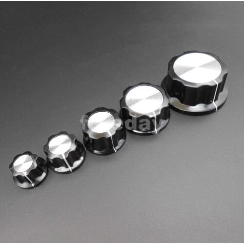 10PCS X NEW HQ MF-A01 A02 A03 A04 A05 Potentiometer Knob Bakelite Knob cap Copper Core 6mm 6.4MM for amplifier MF *FD749-754