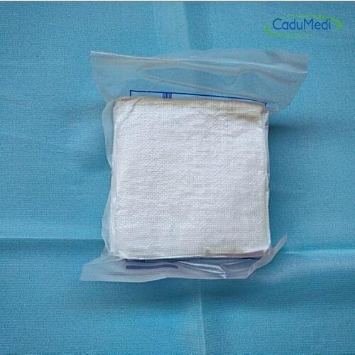 5pcs 1bag 5cm 7.5cm 10 cm*10 cm*12 y medical sterilized white gauze square degreased gauze wound care dressing pad