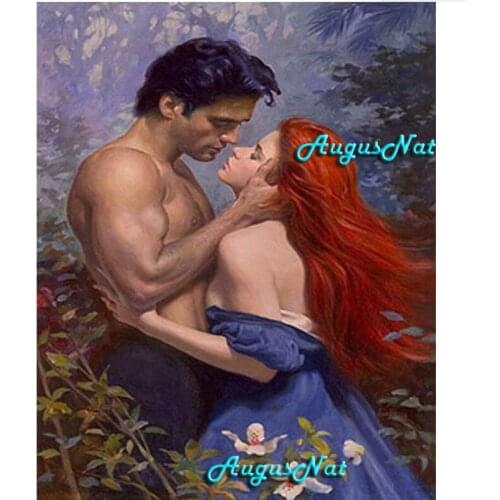 Valentines day diamond painting full drill lover wall art couple diamond dotz decor 5d diy diamond art needlework oil painting