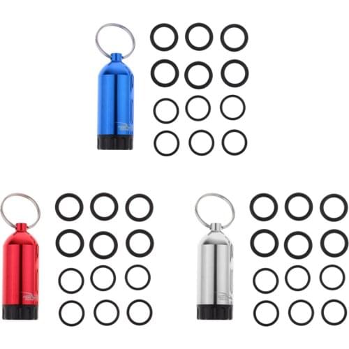 Mini Aluminum Scuba Dive Diving Tank Keychain with 12 O Rings and Brass Pick Swimming Diving Water Sports SCUBA Snorkeling