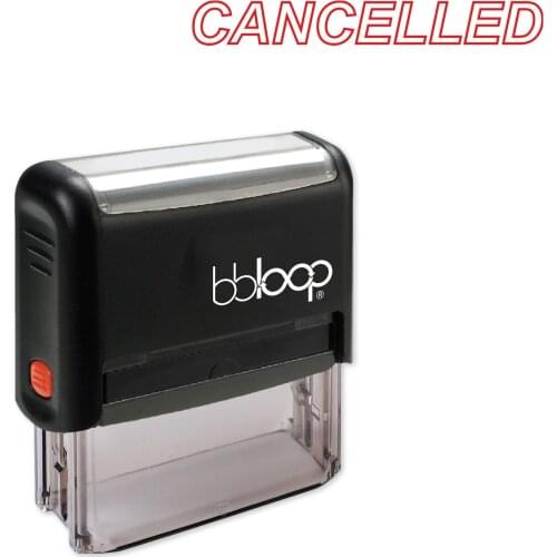 Bbloop Cancelled w/Italic outline Style Font and Design Self-Ink