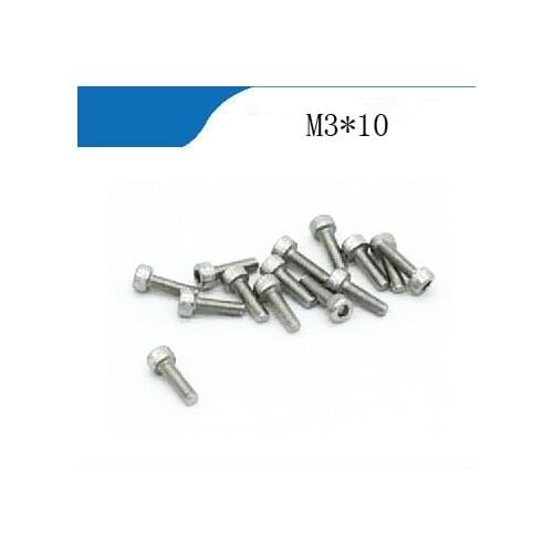 Free shipping M3*10 100pcs high304 stainless steel hexagon socket head cap screw,DIN912bolt satinlessstainless nails,revet,bolts