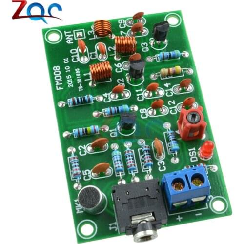 Wireless FM Module 76-110MHz FM Radio Transmitter Repeater MP3 Module Audio Wireless Transmitter Module 3V-12V MIC Microphone