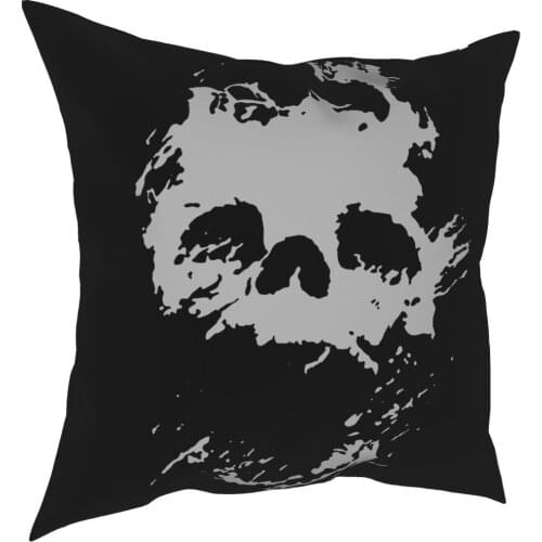 Fading Light Death Skull Pillowcase Soft Fabric Cushion Cover Decor Gothic Throw Pillow Case Cover Home Square 45X45cm
