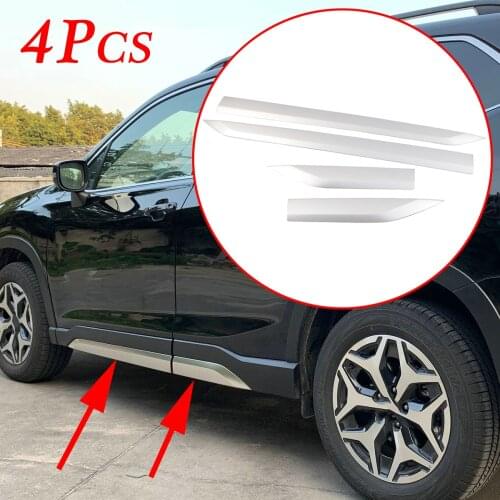 Chrome Side Door Body Molding Cover Trim Fit For Subaru Forester SK 2019 2020 Decoration Accessories