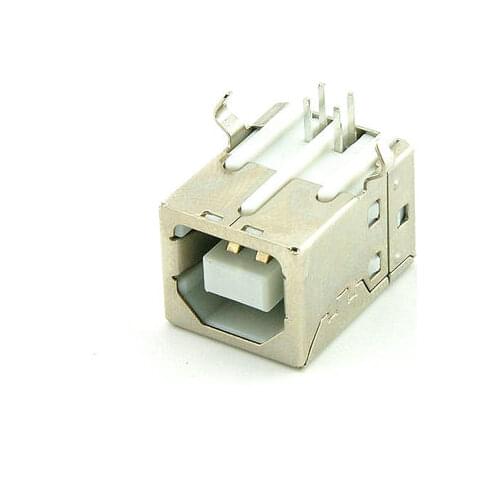 Square port USB socket USB-B mother 90 degree curved needle holder (50pcs)