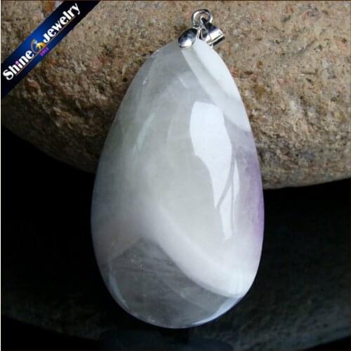 Fashion Jewelry Natural Purple Amethysts Crystal Stone Pendant Necklace For Women Timeless Loves Gift For Girlfriend GS637