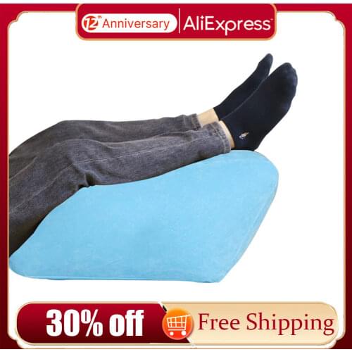 Sleeping Memory Foam Leg Positioner Pillows Inflatable Leg Pillow Portable PVC Lightweight Rest Raiser Body Knee Cushion