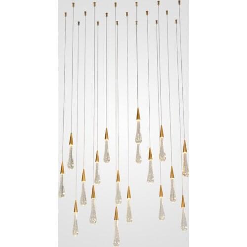 LED Iron Creative Lights Bar coffee shop Simple Spotlight Scandinavian Creative Personality Black Bedroom Small Candelier