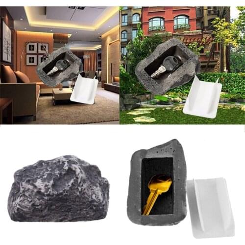 Outdoor Spare Key House Safe Hidden Hide Storage Security Rock Stone Case Box Rectangle Stocked Sundries Storage Boxes & Bins