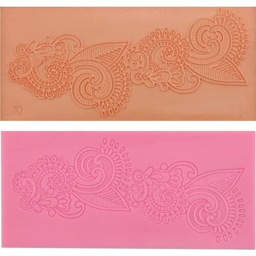 Lace turn sugar cake mold silicone cake mold turn sugar decoration tool DIY silicone cake baking