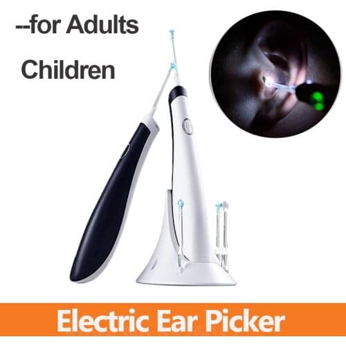 Portable Sonic Vibration Electric Ear Pick for Adult Child Luminous Ear Stick Comfortable SPA Earwax Removal Cleaner