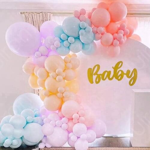 Macaron Mixed Balloon Garland Arch Kit Latex Ballons Birthday Balloons Wedding 1st Birthday Party Decor Kids Baby Shower Decor