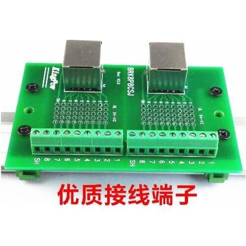 RJ45 Adapter Terminal Adapter Plate Network Port Terminal Double Port Elbow