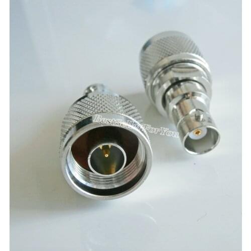 1Pcs N type Male Plug To BNC Female Jack Straight RF Coaxial Connector copper Adapter