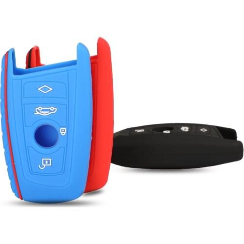 Bilchave 4 Buttons Remote Car Key Silicone Case Cover Fob For BMW F10 F20 F30 Z4 X1 X3 X4 M1 M2 M3 E90 1 2 3 5 7 SERIES