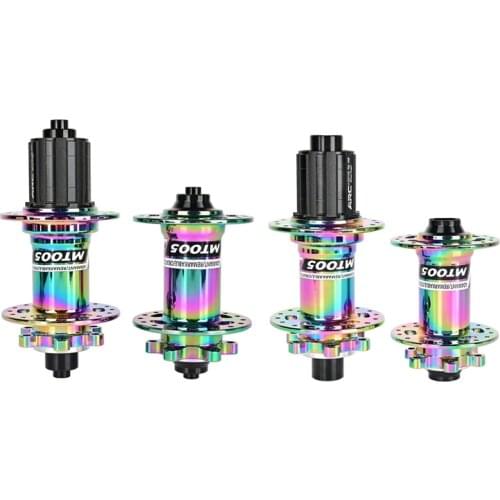 ARC 005 MTB Mountain Bike Hub 32 Holes Bicycle Hub NBK Bearing Hub Square Bike Hub QR Thru 11 Speed,Rainbow