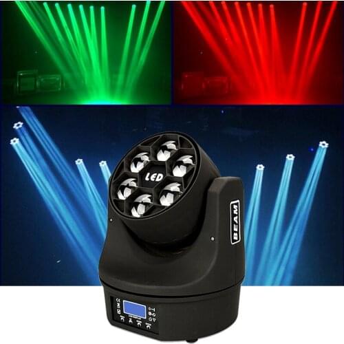 LED Beam Wash Effects Stage Lighting 6 Bees Eyes beam moving head light DMX 6x15w RGBW DJ Disco Wedding music Party lights