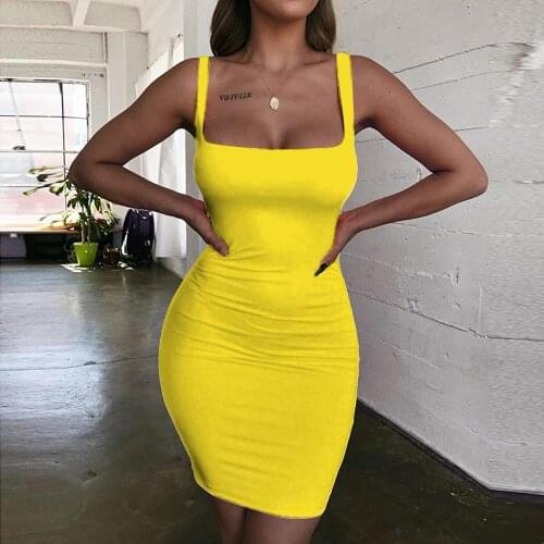 Giyu Brand Graffiti Dress Women Yellow Vestido Sexy Harajuku Sundress Gothic Halter Sleeveless Abstract 3d Print Womens Clothing
