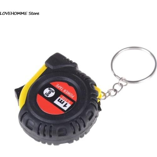 1pc 4x4.5x1.6cm Practical Measure Tool Measure Key Chain Pocket Metric 1m Mini Retractable Ruler Tape Good Quality New Arrival
