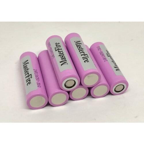 10pcs/lot MasterFire Original 3.7V 3000mAh 18650 Battery INR18650 30Q Discharge 15A Rechargeable Lithium Batteries for Samsung