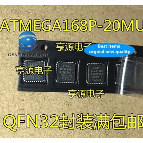 10PCS ATMEGA168P-20MU MEGA168P-20MU QFN-32 single chip micro controller in stock 100% new and original