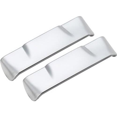 2PCS for Ford F150 2015-2020 Car Seats Safety Belt Button Cover Frame Safety Buckle Decor Trim Accessories, Silver