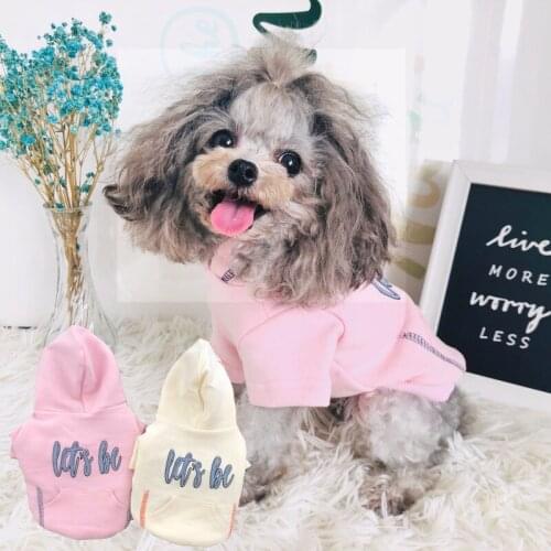 2020 New Dog Hoodies Puppy Small Dog Clothes Coat Cat Yorkshire maltese Pomeranian Bichon Poodle Schnauzer Clothing Outfit Shirt