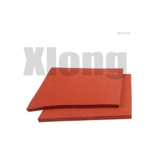 500*500*5mm Red Silicone Foam Board Bronzing Plate High Temperature Resistant Shock Absorption Soft Sponge Pad Anti Aging
