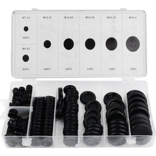 170 Rubber Grommet Assortment Firewall Hole Plug Set Electrical Wire Gasket Kit