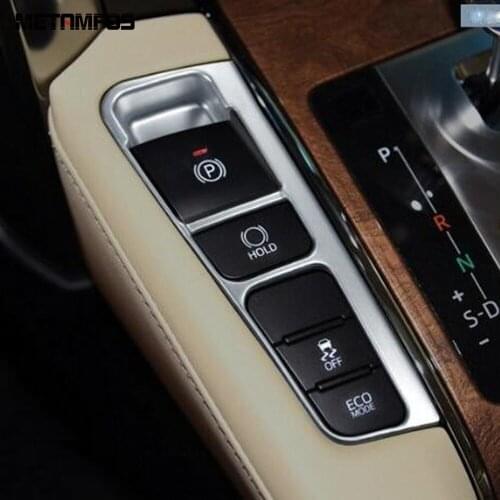 For Toyota Alphard Vellfire 2016-2018 2019 Hand Brake Control Switch Cover Trim Decoration Frame Inner Accessories Car Styling