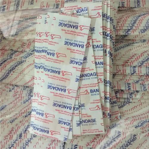 100 Pcs/lot Waterproof Breathable Adhesive Plaster Wound Hemostasis Sticker Band First Aid Bandage Emergency Kit