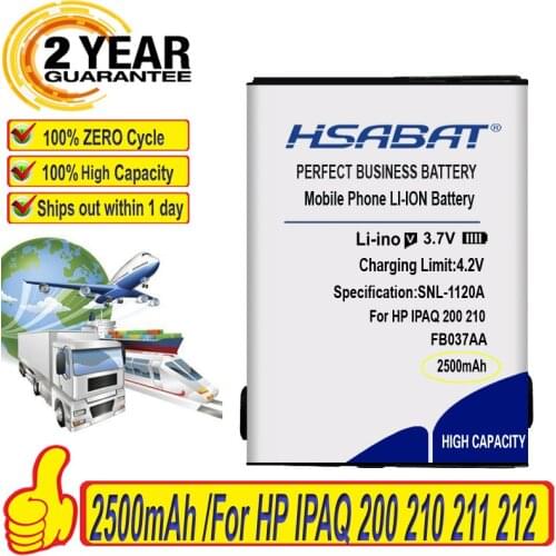 Top Brand 100% New Battery for HP IPAQ 200 210 211 212 214 216 410814-001 419306-001 451405-001 459723-001 FB037AA Batteries