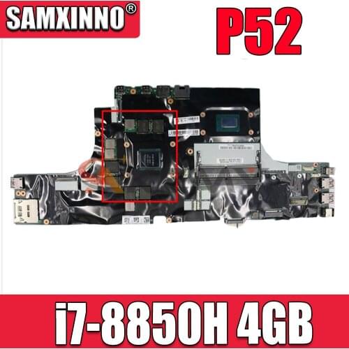 For Lenovo ThinkPad P52 laptop motherboard NM-B562 CPU i7-8850H 4GB GPU tested 100% working FRU 01YU213 01YU212 01YU211 01YU222