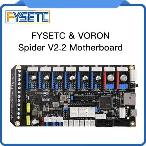 FYSETC Spider V1.1 Motherboard 32Bit Controller Board TMC2208 TMC2209 3D printer Part Replace SKR V1.3 For Voron