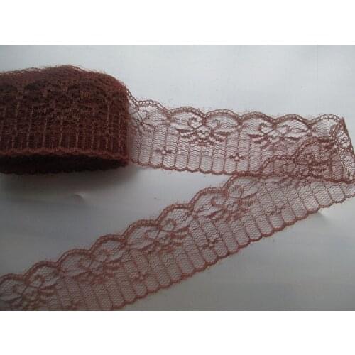 New listing 10 yards / 4.5 cm wide Brown beautiful lace ribbon lace embroidery lace DIY craft