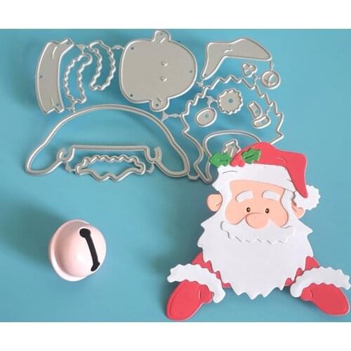 New type of Santa Claus metal cutting mold, used for DIY scrapbook, photo album and photo frame decoration, cardboard crafts