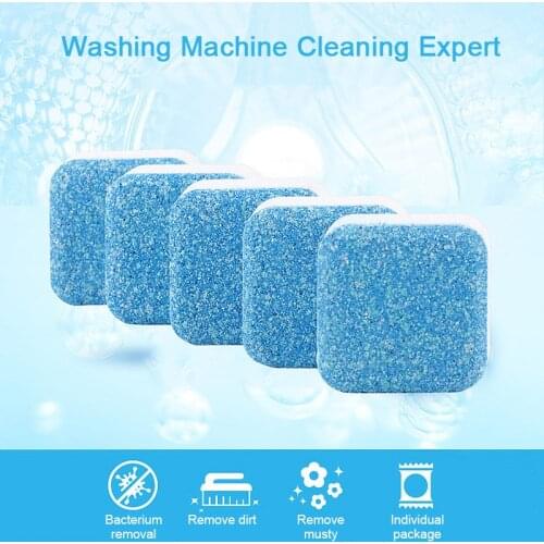 Washing Machine Cleaner Washer Cleaning Detergent Effervescent Tablet Dissolve Remove Dirt Residue 1Tablet/Month