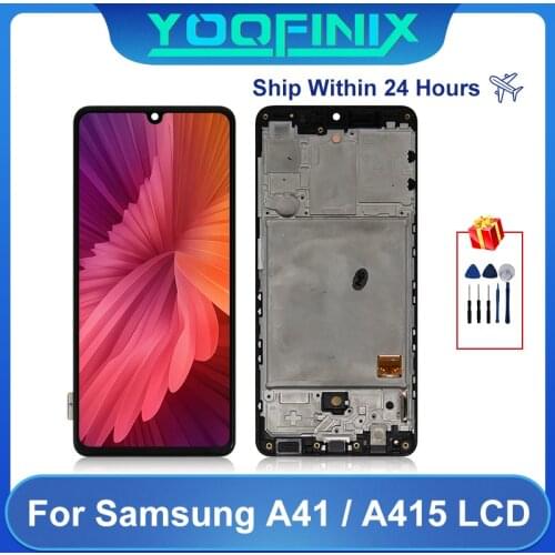 100%Original For Samsung Galaxy A41 LCD Touch Screen Digitizer Display Replacement Parts For SM-A415 A415F/DSM A415F LCD Display