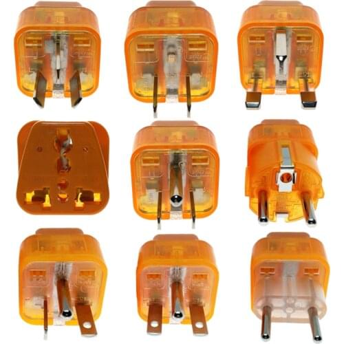 Travel Adapter Convert UK/US/AU/EU/FR/China/Swiss/Italy/Japan/Russia/Israel......World Plug With Surge Protector WONPRO Brand