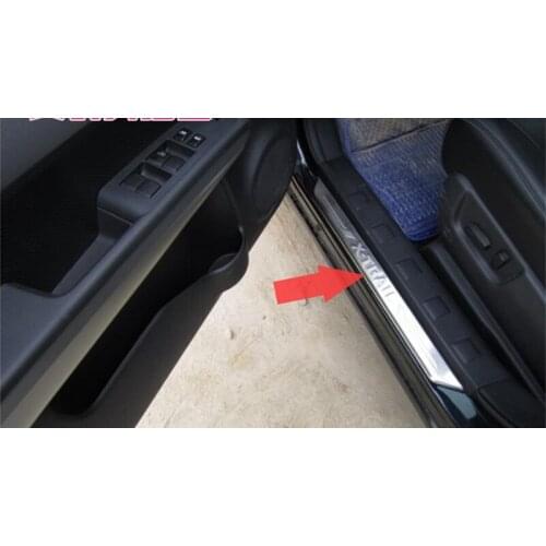 ABAIWAI Running Boards For Nissan X-Trail Xtrail External Door Sills Nerf Bars Guard Auto Parts 304 Stainless Steel Sticker 4pcs