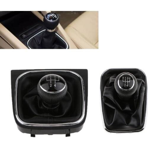 High Quality Manual Gear Shift Knob Shifter Boot for VW Golf MK5 MK6