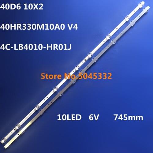 2 pcs/set LED backlight for TCL 40S6500FS 40S6500 40F6F 40L2F 40S325 40D6 10X2 4C-LB4010-HR01J THOMSON 40FE5606
