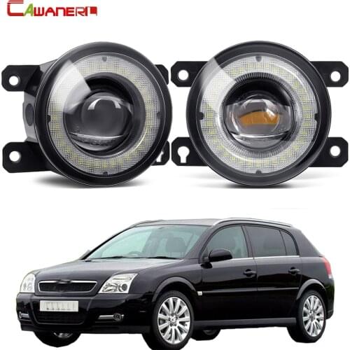 2 X Car Front Bumper LED Fog Light Assembly Angel Eye DRL Daytime Running Light 30W 12V For Opel Signum Hatchback 2003-2015
